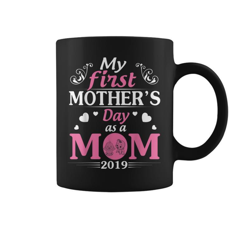My First Mothers Day As A Mom Of Twin Boy Girl 2019 Shirt Coffee Mug
