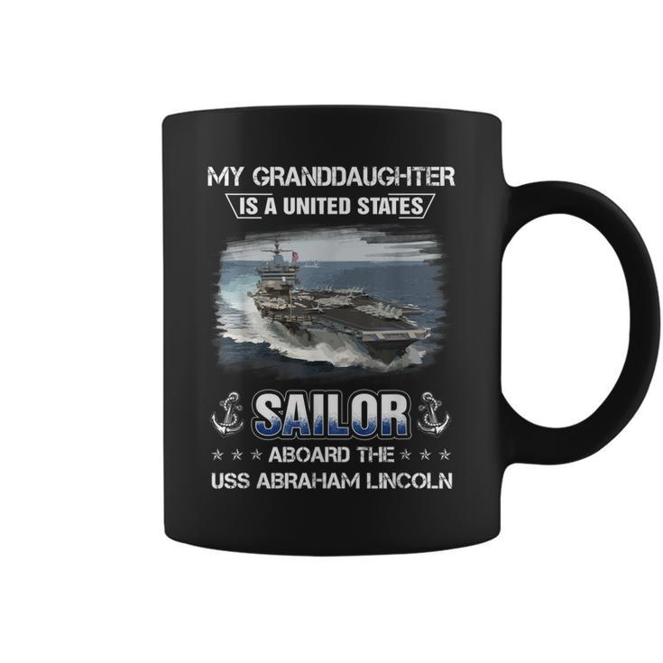 My Granddaughter Is Sailor Aboard Uss Abraham Lincoln Cvn 72  Coffee Mug