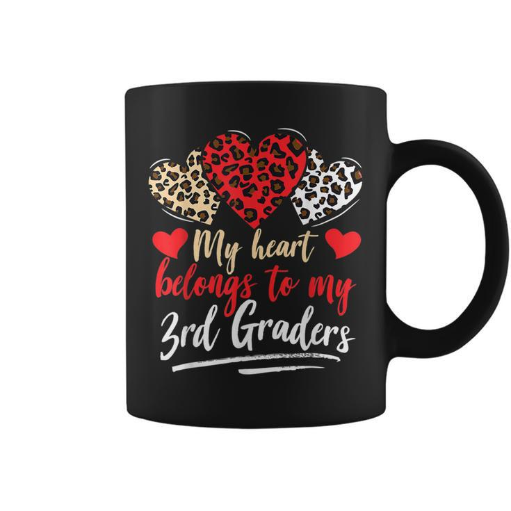 My Heart Belongs To Grader Valentines Day 3Rd Grade Teacher  Coffee Mug
