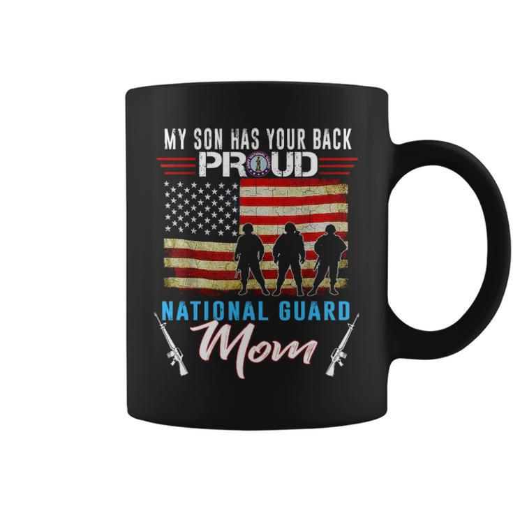 My Son Has Your Back Proud National Guard Mom Army Mom  V2 Coffee Mug