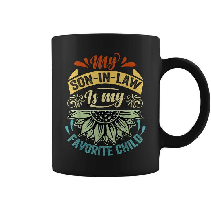 My Son In Law Is My Favorite Child Funny Family Sunflower  Coffee Mug