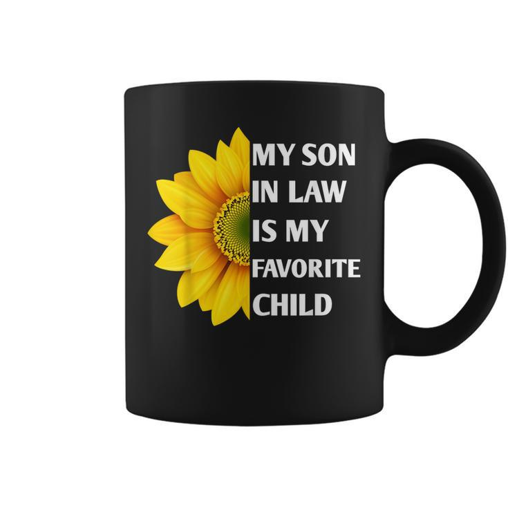 My Son In Law Is My Favorite Child Sunflower Family Matching  Coffee Mug