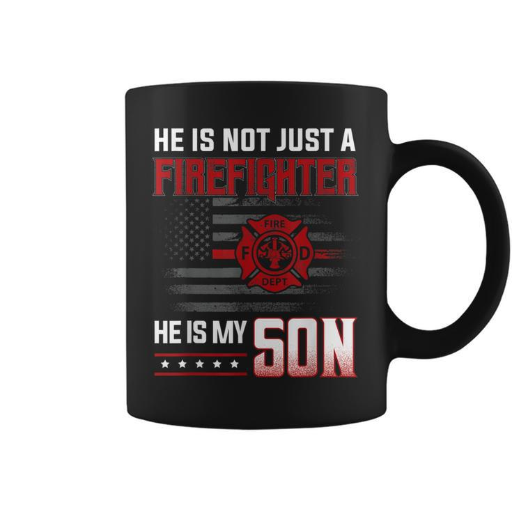 My Son Is A Firefighter Hero Proud Family Fire Mom Dad  Coffee Mug