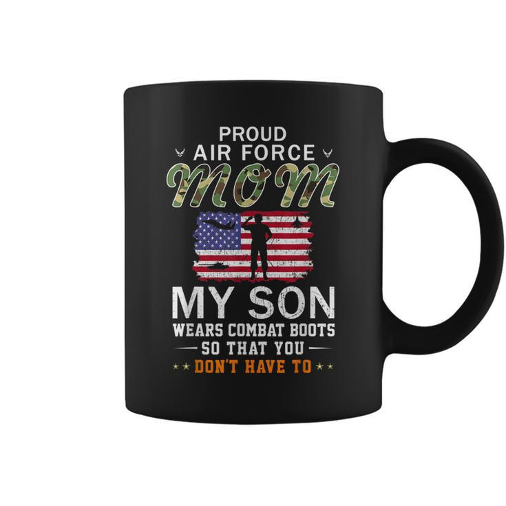My Son Wear Combat Bootsproud Air Force Mom Camouflage Army  Coffee Mug