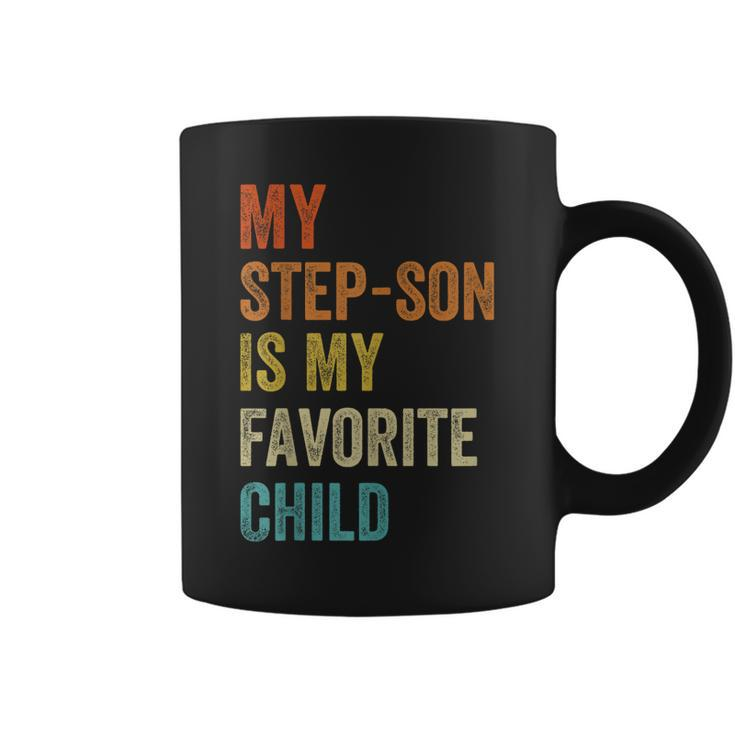 My Step Son Is My Favorite Child Vintage Fathers Day  Coffee Mug