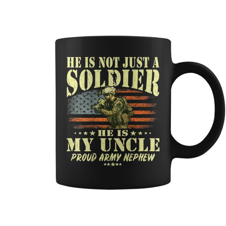 My Uncle Is A Soldier Hero Proud Army Nephew Military Family  Coffee Mug