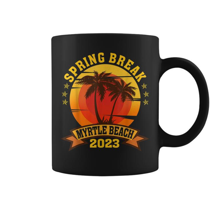 Myrtle Beach 2023 Spring Break Family School Vacation Retro  Coffee Mug