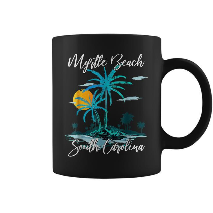 Myrtle Beach South Carolina Beach Summer Surfing Palm Trees  Coffee Mug
