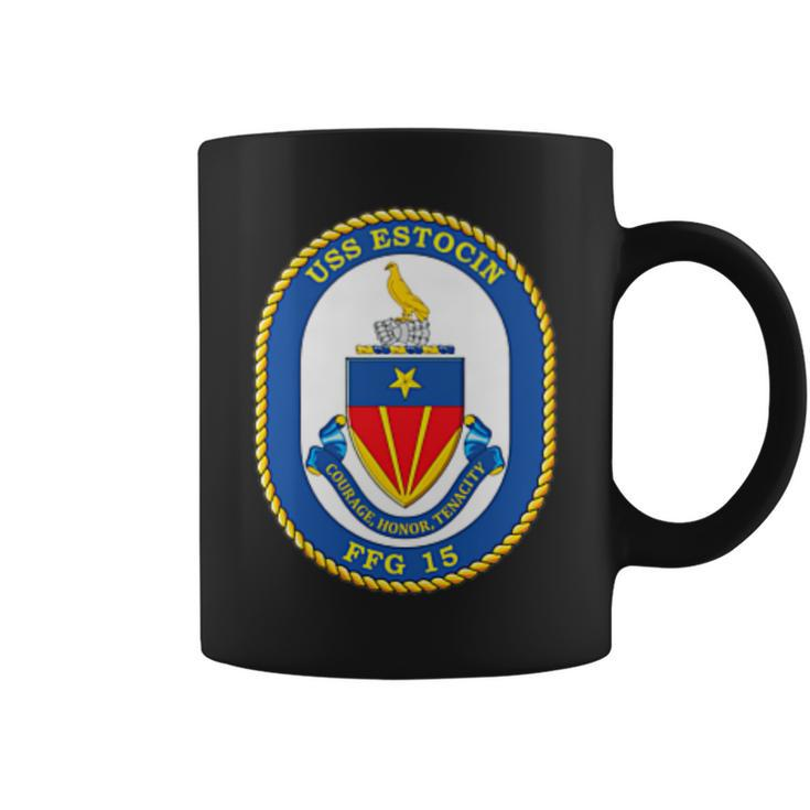 Navy Frigate Ship Ffg 15 Uss Estocin Veteran Patch Coffee Mug