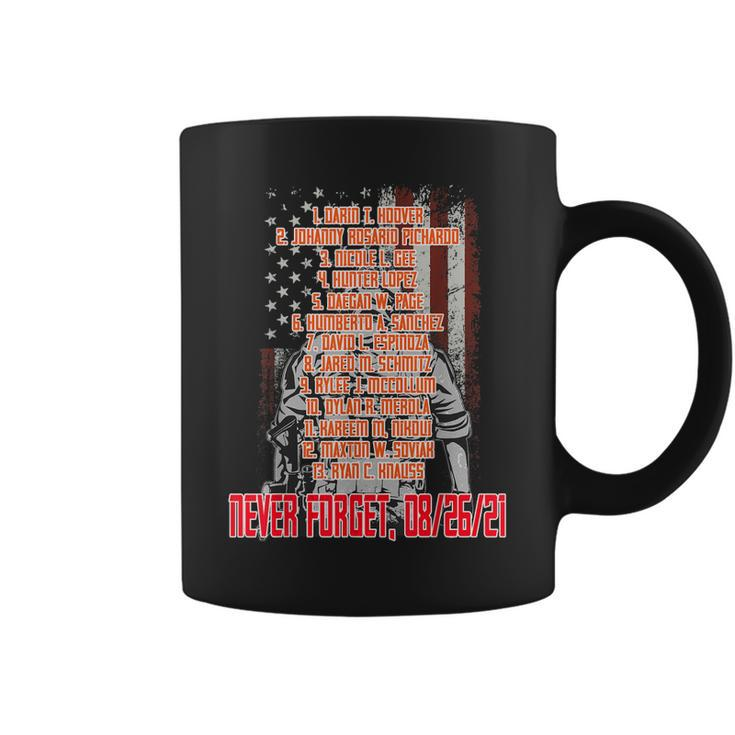 Never Forget Of Fallen Soldiers 13 Heroes Name Coffee Mug