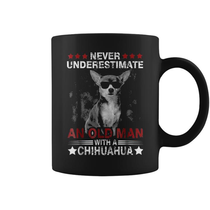 Never Underestimate An Old Man - Chihuahua Dog Coffee Mug