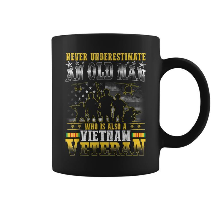 Never Underestimate An Old Man Vietnam Veteran  V3 Coffee Mug