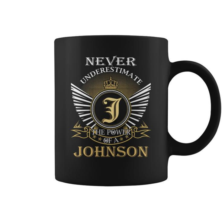 Never Underestimate The Power Of A Johnson  Coffee Mug