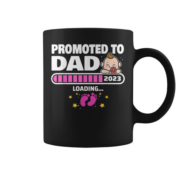 New Dad 1St Time Dad Est 2023 Promoted To Daddy 2023 Father Gift For Mens Coffee Mug