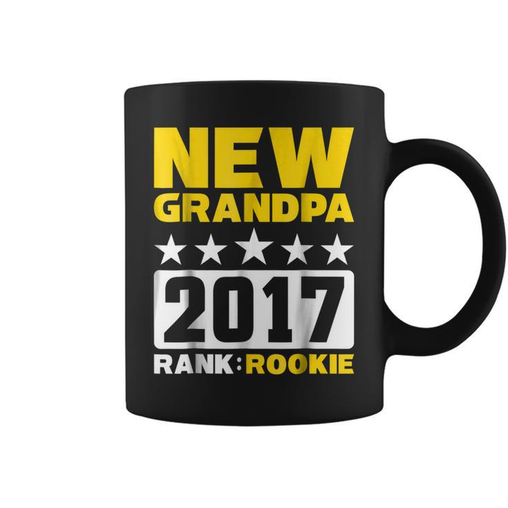 New Grandpa 2017 Rank Rookie New Baby Pregnancy Coffee Mug