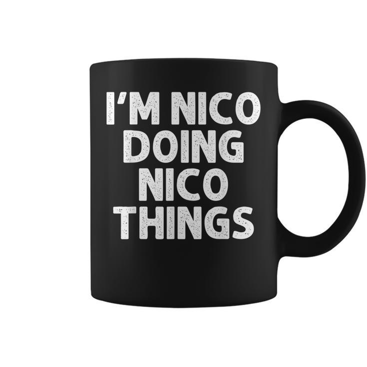Nico Gift Doing Name Things Funny Personalized Joke Men  Coffee Mug