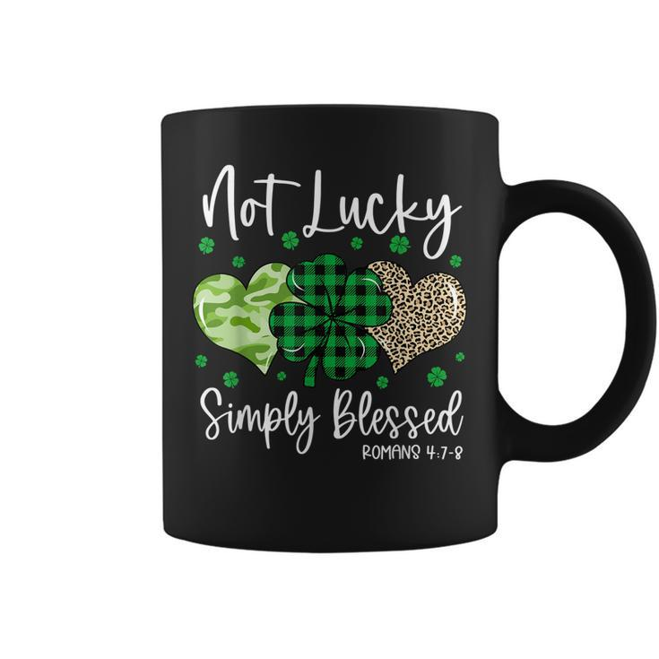 Not Lucky Simply Blessed Christian St Patricks Day Irish  Coffee Mug