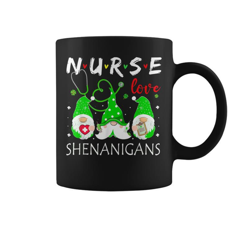 Nurses Love Shenanigans Funny Gnomes Nurse St Patricks Day  V10 Coffee Mug