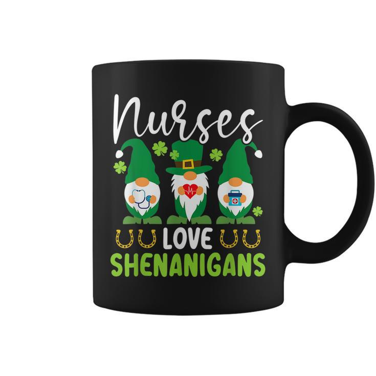 Nurses Love Shenanigans St Patricks Day Irish Pride  Coffee Mug