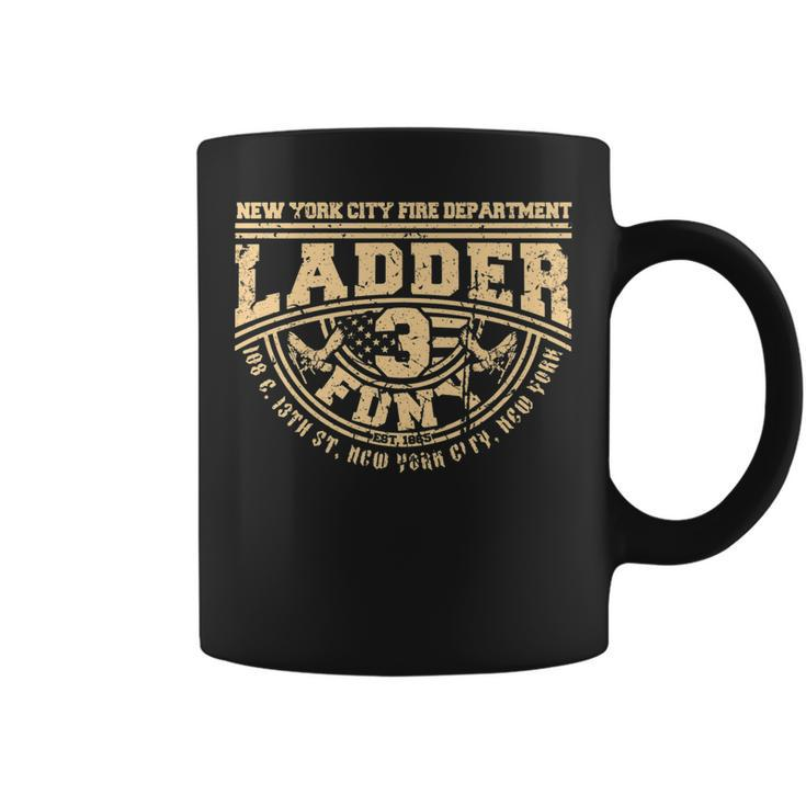 Nyc Fire Department Station Ladder 3 New York Firefighter Us Coffee Mug