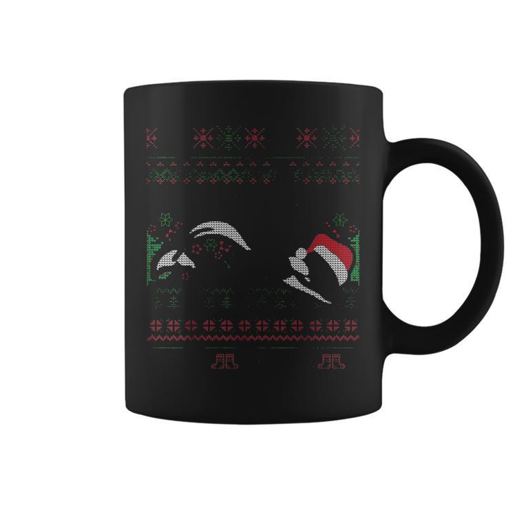 Ocean Santa Marine Orca Whale Ugly Christmas Coffee Mug