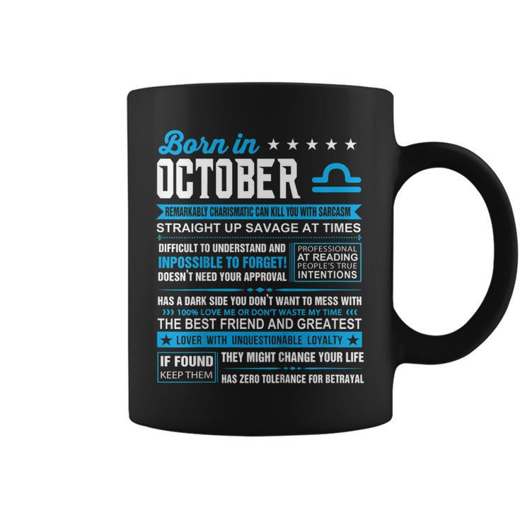 October Birthday Gifts - Born In October Libra   Coffee Mug