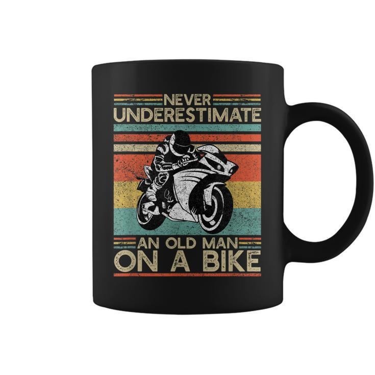 Old Man On A Bike | Motocycle Dad | Superbike Street Bike Coffee Mug
