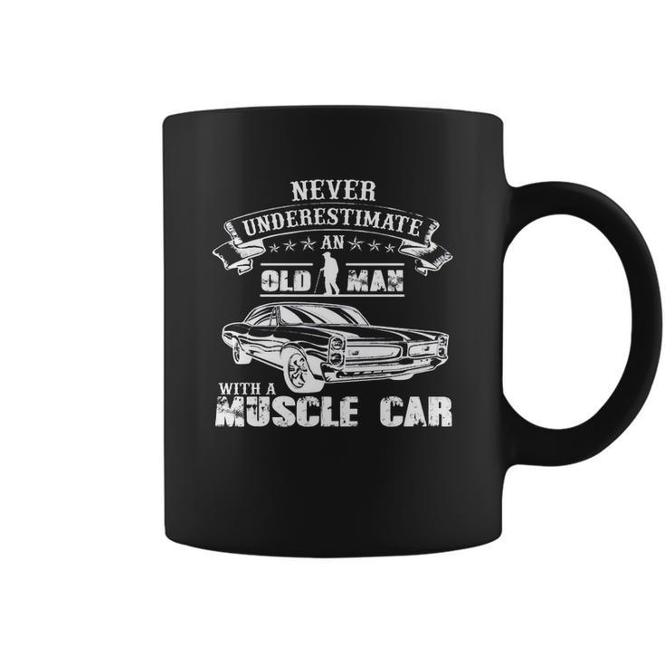 Old Man With A Muscle Car Coffee Mug