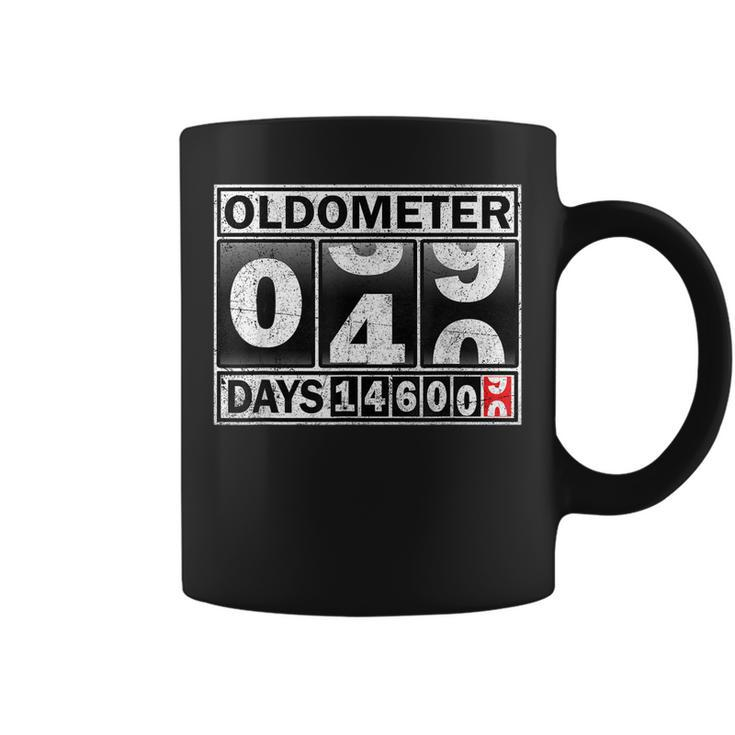 Oldometer 40 Shirt 40Th Birthday Counting Funny Gift Shirts Coffee Mug
