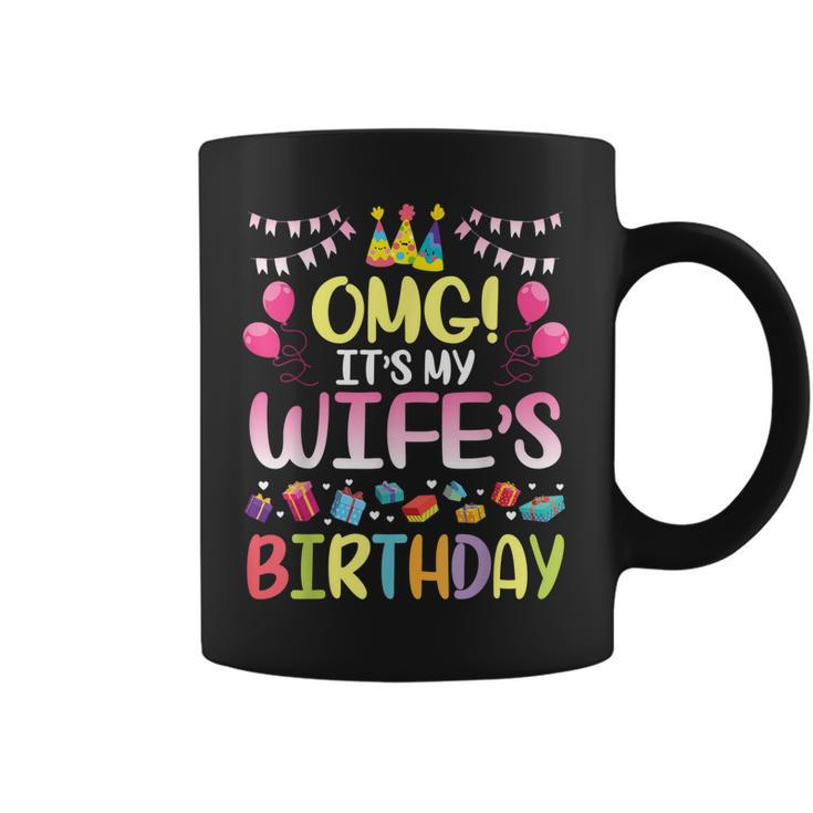 Omg Its My Wifes Birthday Happy To Me You Husband  Coffee Mug