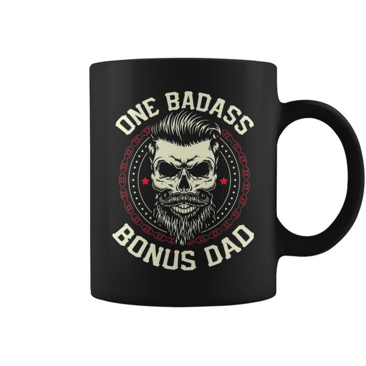 One Badass Bonus Dad Funny Fathers Day Gift Coffee Mug