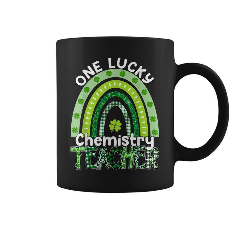 One Lucky Chemistry Teacher St Patricks Day Teacher Rainbow  V2 Coffee Mug