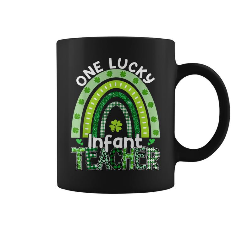 One Lucky Infant Teacher St Patricks Day Teacher Rainbow  Coffee Mug