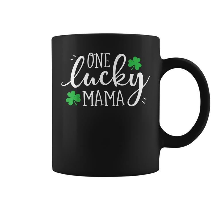 One Lucky Mama St Patricks Day Women Mom Mother Shamrock  Coffee Mug