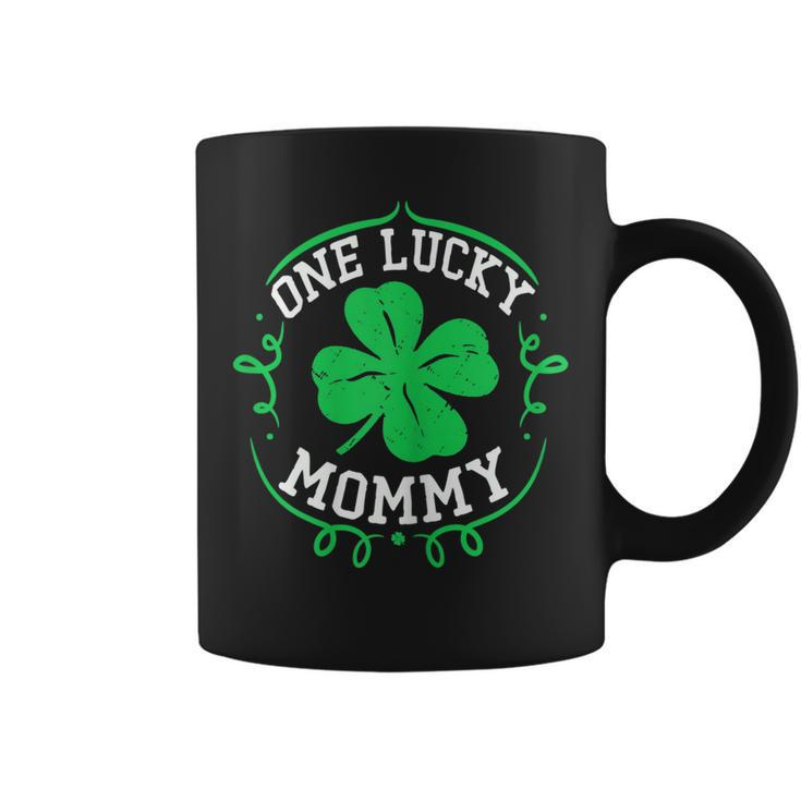 One Lucky Mommy  St Patricks Day Gifts For Mom Women  Gift For Womens Coffee Mug