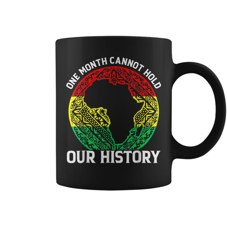One Month Cant Hold Our History African Black History Month  V2 Coffee Mug