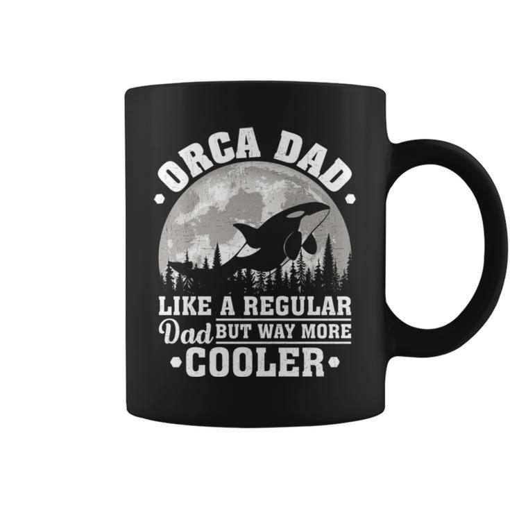Orca Dad Like A Regular Dad Funny Orca Father’S Day Long SleeveCoffee Mug