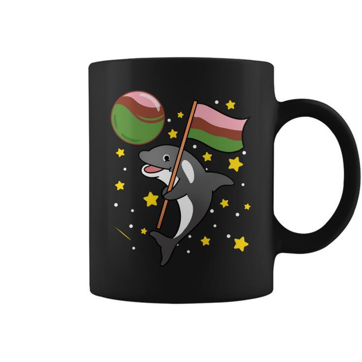 Orca In Space Gynesexual Pride   Coffee Mug