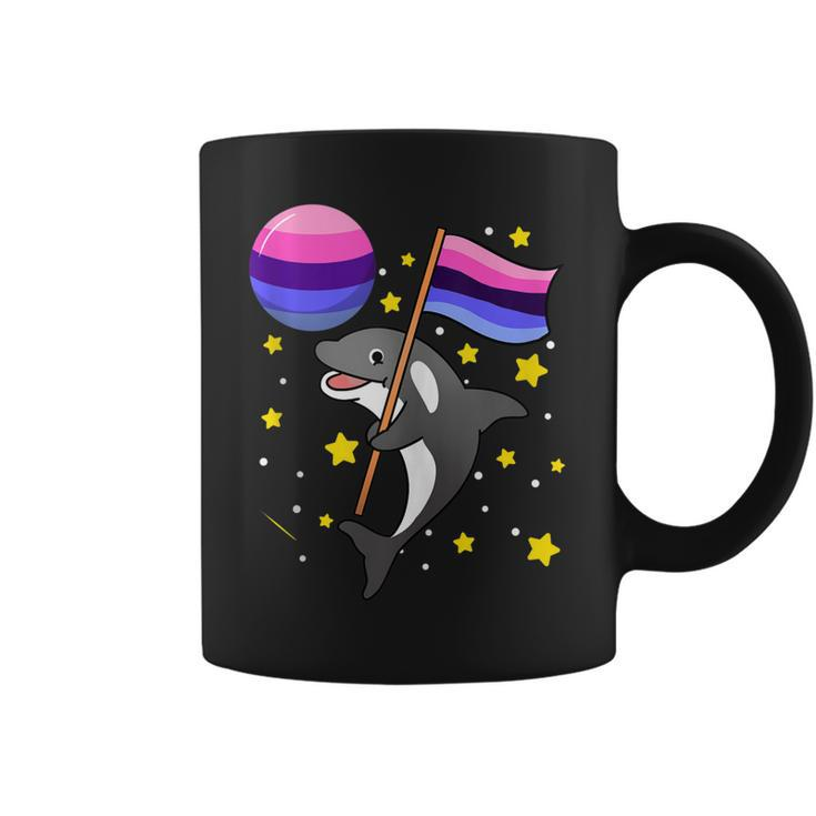Orca In Space Omnisexual Pride  Coffee Mug