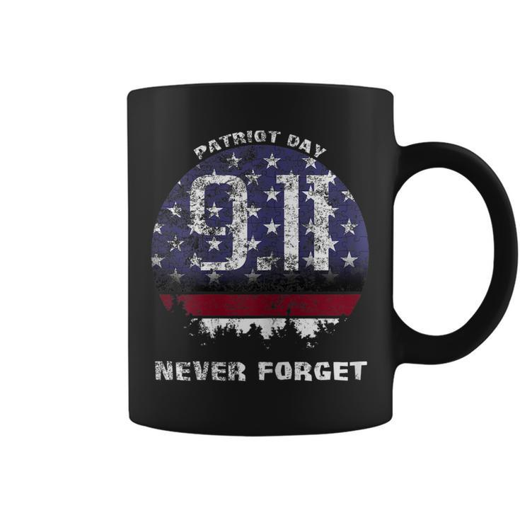 Patriot Day Memorial T-Shirt American Flag 911 Never Forget Coffee Mug