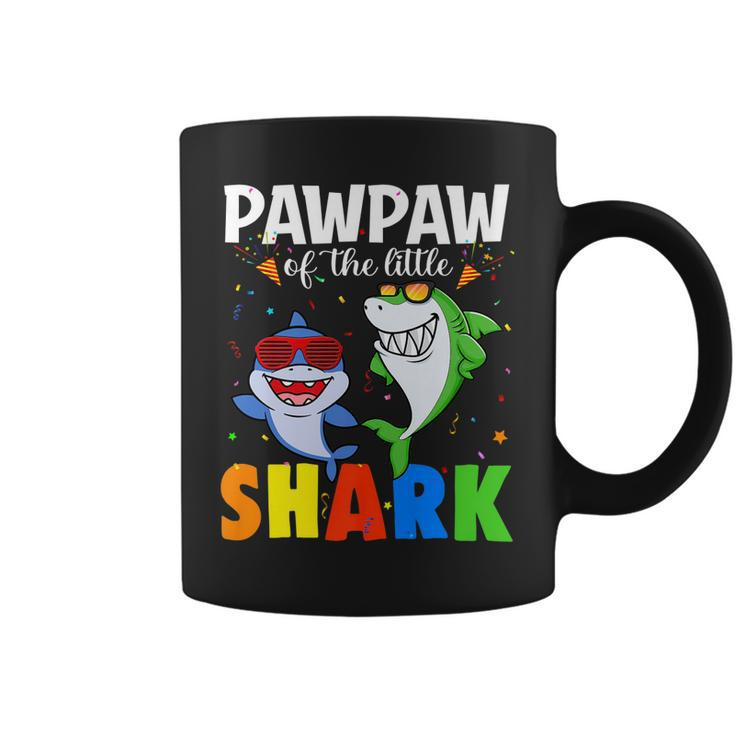 Pawpaw Of The Birthday Little Shark Themed Family Birthday   Coffee Mug
