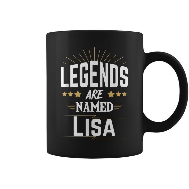 Personalisiertes Legends Are Named Lisa Tassen mit Sternenmotiv