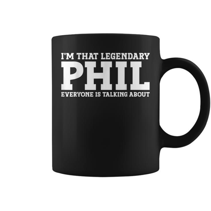 Phil Personal Name First Name Funny Phil  Coffee Mug