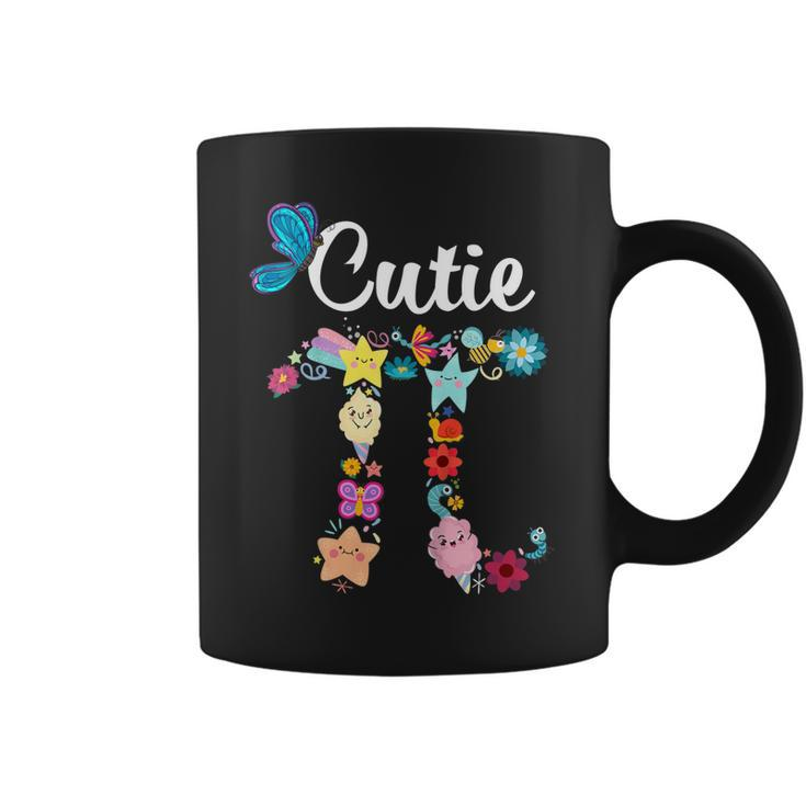 Pi Day Cutie Pi Math Pie Butterfly Flower Girls Kids Gift  Coffee Mug