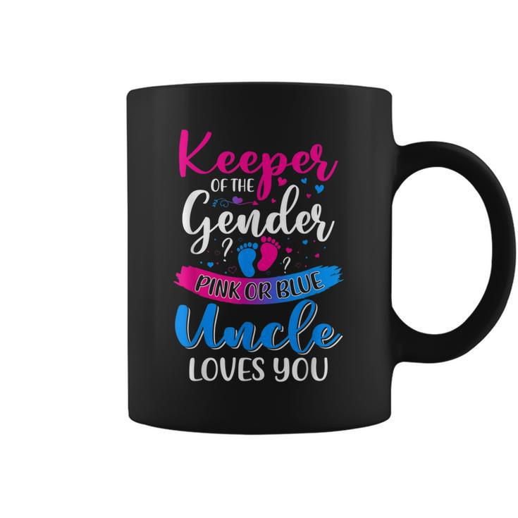 Pink Or Blue Uncle Loves You Keeper Gender Reveal Baby Coffee Mug