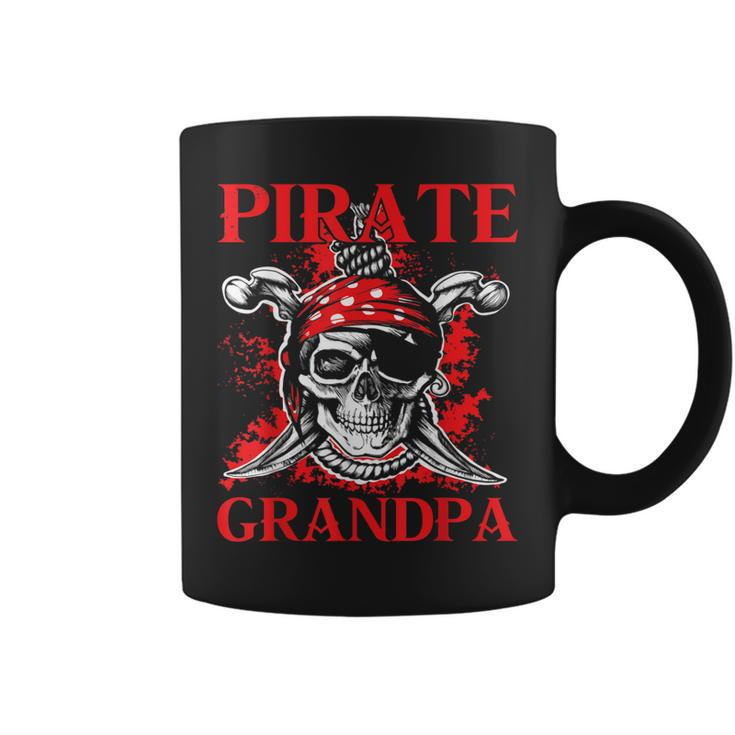 Pirate Grandpa Happy Father Day Matching Family Pirate Lover Coffee Mug