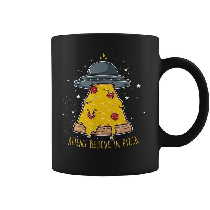 Pizza Yacht Aliens Believe In Pizza Italian Funny Piazza Coffee Mug -  Seseable
