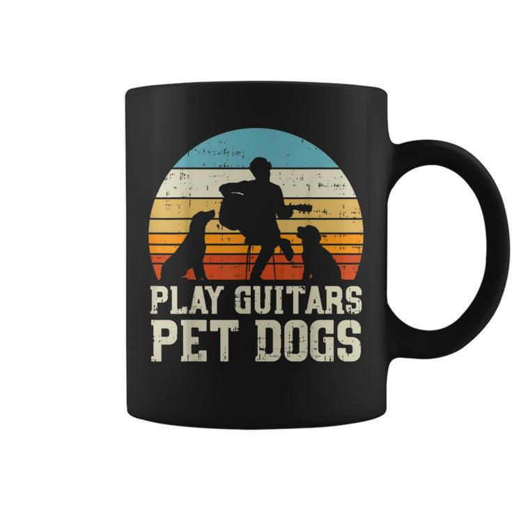 Play Guitars Pet Dog Retro Music Guitarist Animal Lover Gift  Coffee Mug