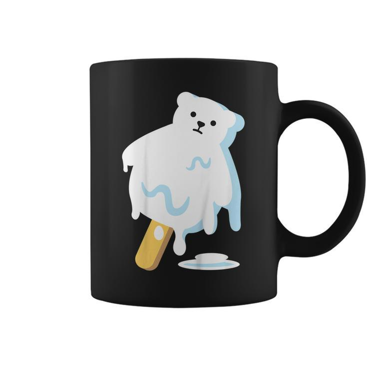 Polar Bear Ice Popsicle Melt Earth Day Teacher Shirt Coffee Mug