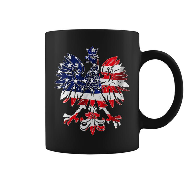 Polish Eagle American Flag Pride Shirt Poland Dyngus Day 716 Coffee Mug